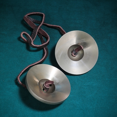 碰铃纯铜尼泊尔手工八吉祥撞铃碰钟佛教用品民族碰钟