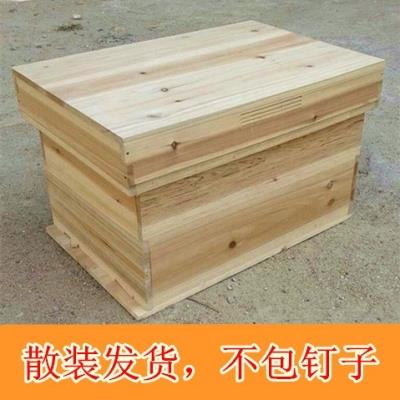 组装成品蜜蜂新手新式蜂箱全套中蜂杉木标准巢箱峰桶养蜂