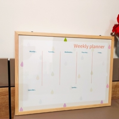 工作计划白板手写日程表表格42cm规格日历办公室时间管理白板