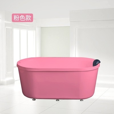 艺术少女欧式浴室用品民宿简便粉色承重浴房普通浴缸