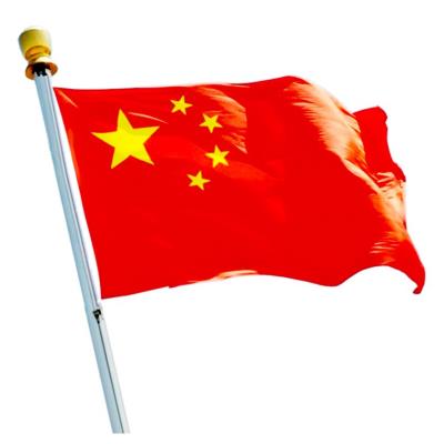 红旗门口上商铺壁广告路灯杆杆架室挂国装饰带钻街道户外型国旗免