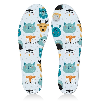 可爱卡通印花秋冬季透气超软运动鞋垫鞋垫