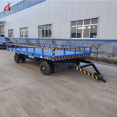 叉车牵引平板车重型运输拉货拖车货物工具车