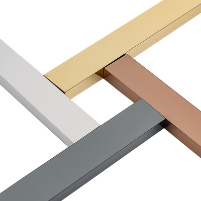 金属条装饰钛合金嵌入式 收边条收口金条u型凹槽底座柜门包边钛金