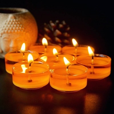 蜡烛4小时酥油油灯供佛无烟家用香薰浪漫长明灯蜡烛