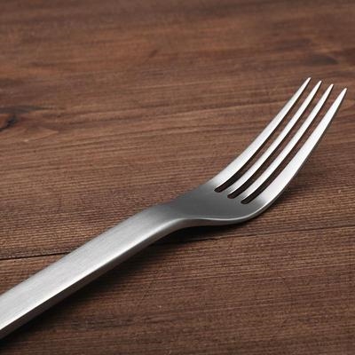 叉子西餐餐叉家用主餐方块成人磨砂西餐餐叉