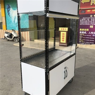 定制摆摊小吃推车防尘摊车卤味组装卤菜烧鸭餐车