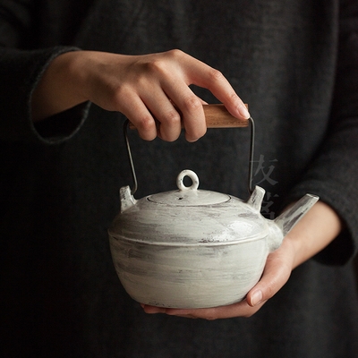 手工茶道烧水壶茶壶陶壶日式粗陶茶具大容量陶瓷茶壶