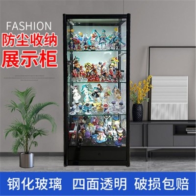 展示柜玩具手办玻璃柜化妆品礼品家用模型陈列柜透明商用展示柜