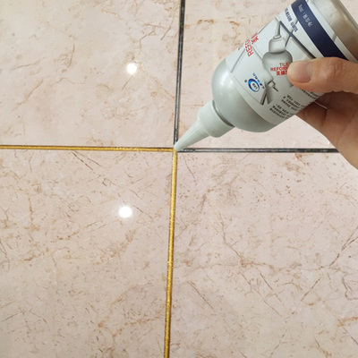 硅胶金色地板板砖厨卫墙缝台面家用勾缝剂水槽勾缝剂