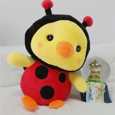 小鸡机公仔抓创意毛绒玩具生日蝴蝶虫虫玩偶鸡礼物黄布娃娃蜜蜂
