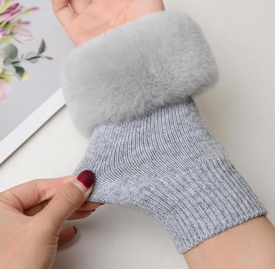 皮草毛毛袖套假袖子袖套女秋冬季毛绒保暖成人袖子拼接假袖子袖口