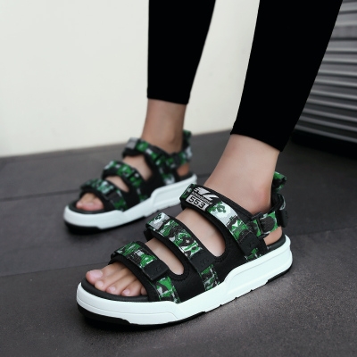 男童凉鞋滩鞋中大小学生防滑软底男孩胖脚青少年凉鞋