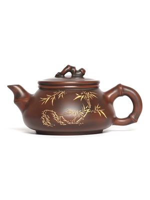 茶壶钦州坭兴梁业兰纯全手工合欢陶壶泡茶广西茶壶