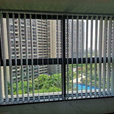 垂直百叶百叶窗折叠办公室窗帘竖式帘竖玻璃隔断百叶帘