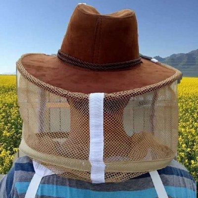 蜂帽遮脸专用养殖透气男生网帽子养蜂服神器蜜蜂耐磨防护罩防蚊