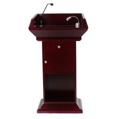 讲台顺南木质豪华多媒体演讲会议多功能发言讲桌演讲台