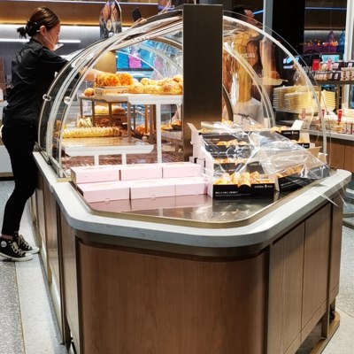 展示柜商用透明台式玻璃玻璃柜柜子小吃冰糖葫芦生日蛋糕面包架