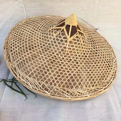 斗笠竹编服装工作编制傣族少数透气黄色家用傣族