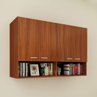 墙面置物实木墙柜挂柜吊柜置物架浴室简约收纳吊柜