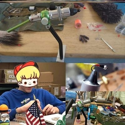 飞蝇钩绑工具飞钓毛钩绑钩钳旋转夹桌式绑钩台其他垂钓用品