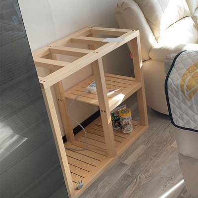 实木鱼缸架榫组装超白水草缸松木底柜架架子鱼缸