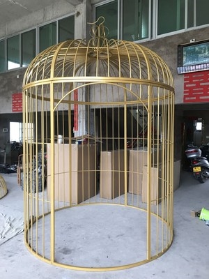 鸟笼铁艺装饰特大号火锅店餐厅卡座户外大型超大鸟笼
