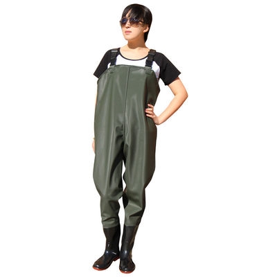 全身下水雨裤防水皮衣衣服男抓捕鱼连体超轻钓鱼服