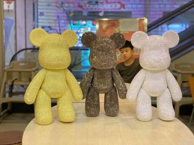 正品53厘米手工diy贴钻大钻暴力熊摆件粘钻熊满钻网红