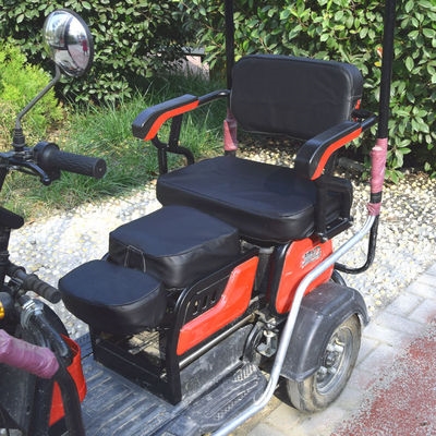 三轮车坐垫座套美达三连连坐电动车座休闲套罩电动车坐垫