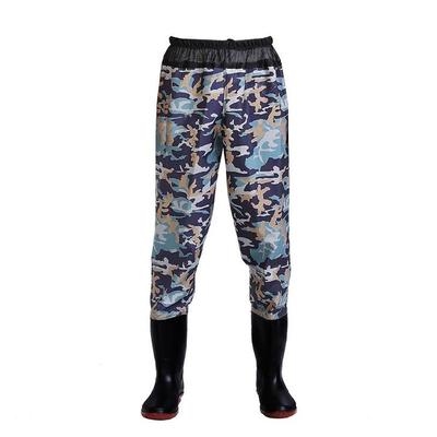 防蛇咬裤户外鱼夫雨鞋雨靴男女男士男款防水工人牛筋钓鱼服