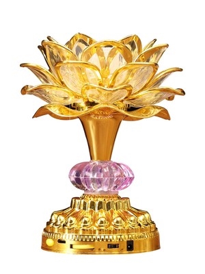 花灯供佛供台长明灯神灯菩萨点灯连花荷花灯