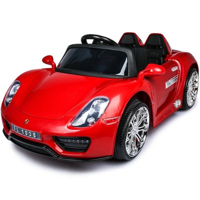 宝贝小孩儿音乐四驱平衡轿车四轮小车亲子敞篷电车儿童电动车