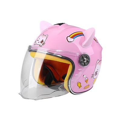 电动车儿童头盔3812岁四季半盔可爱春秋秋冬季男女摩托车头盔