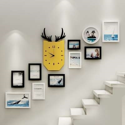 楼道间背景墙壁 ins挂件楼梯墙面装饰画创意走廊墙上贴画玄关挂画