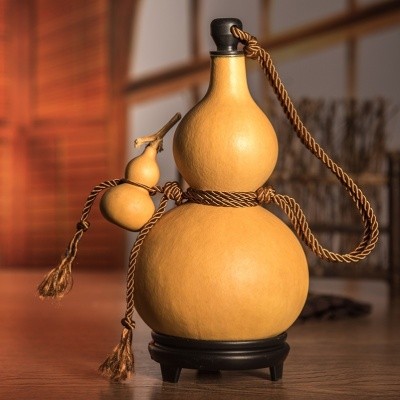 酒蜂蜡济公葫芦小酒防渗大号天然酒具葫芦精品酒壶工艺品件摆