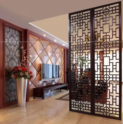雕花隔断客厅吊顶屏风装饰玄关镂空楼空花格板材通花板
