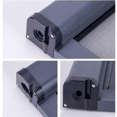 隐形纱窗卷筒安装开窗伸缩配件定制神器蚊子纱窗