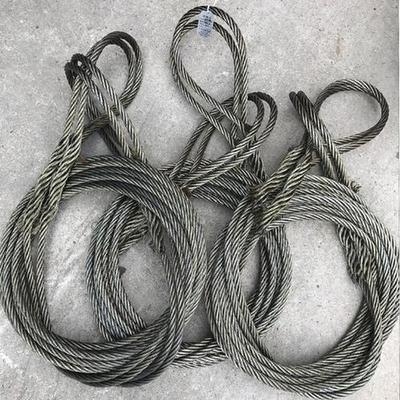 钢丝绳编头塔吊手工起重吊装索具8mm10mm12mm插头压头