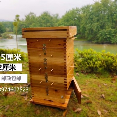 格子箱中蜂方格子杉木加厚蜂箱蜜蜂箱子养蜂工具蜜蜂箱