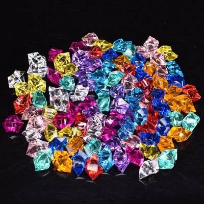 手工儿童宝石水晶七彩彩色项链串珠公主玩具手工串珠