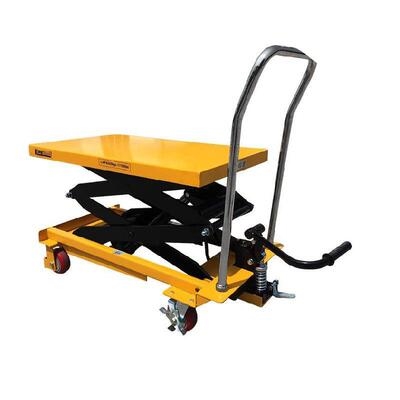 伸缩手推车移动手动升降检修推杆装卸卸车液压升降台
