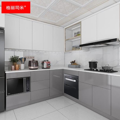 香港厨柜灶台石灶台石英大理石深圳整体亚克力橱柜整体厨柜