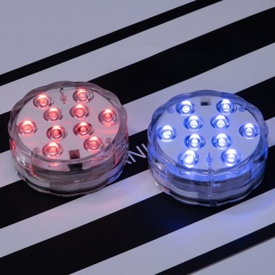 led防水彩灯装饰发光diy七彩感应纽扣电池装饰灯