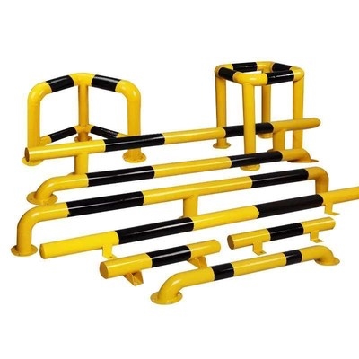 护栏铁质钢管型车位停车车马马路隔离挡车加油站减速带减速垄