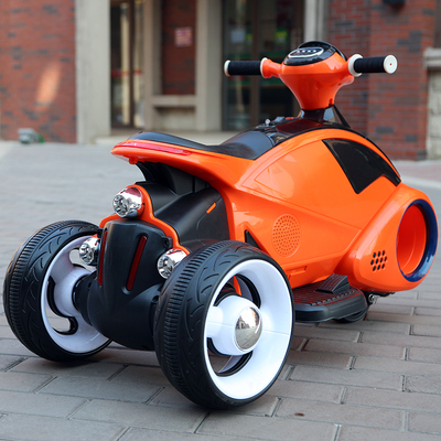 新新款新款儿童电动摩托车三轮车1-3-6岁小孩玩具车可坐人儿童电动车