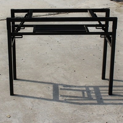 公司折叠式桌脚桌腿架四方四角长桌家具摆件底架餐台脚