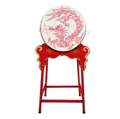 立式扁鼓皮面表演实木打鼓龙鼓中国风秧歌舞狮堂鼓