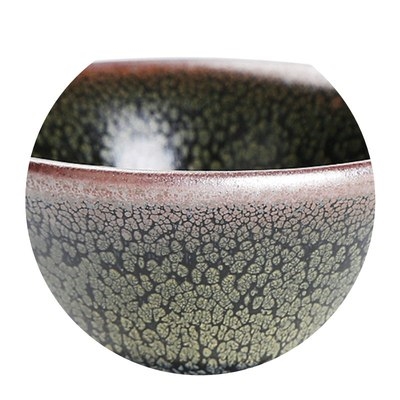 张国平建窑建盏斗笠大杯茶碗主人大号茶杯