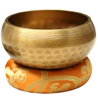 颂钵佛堂铜碗瑜伽静心钵佛具摆件垫圈转棒专业摆件